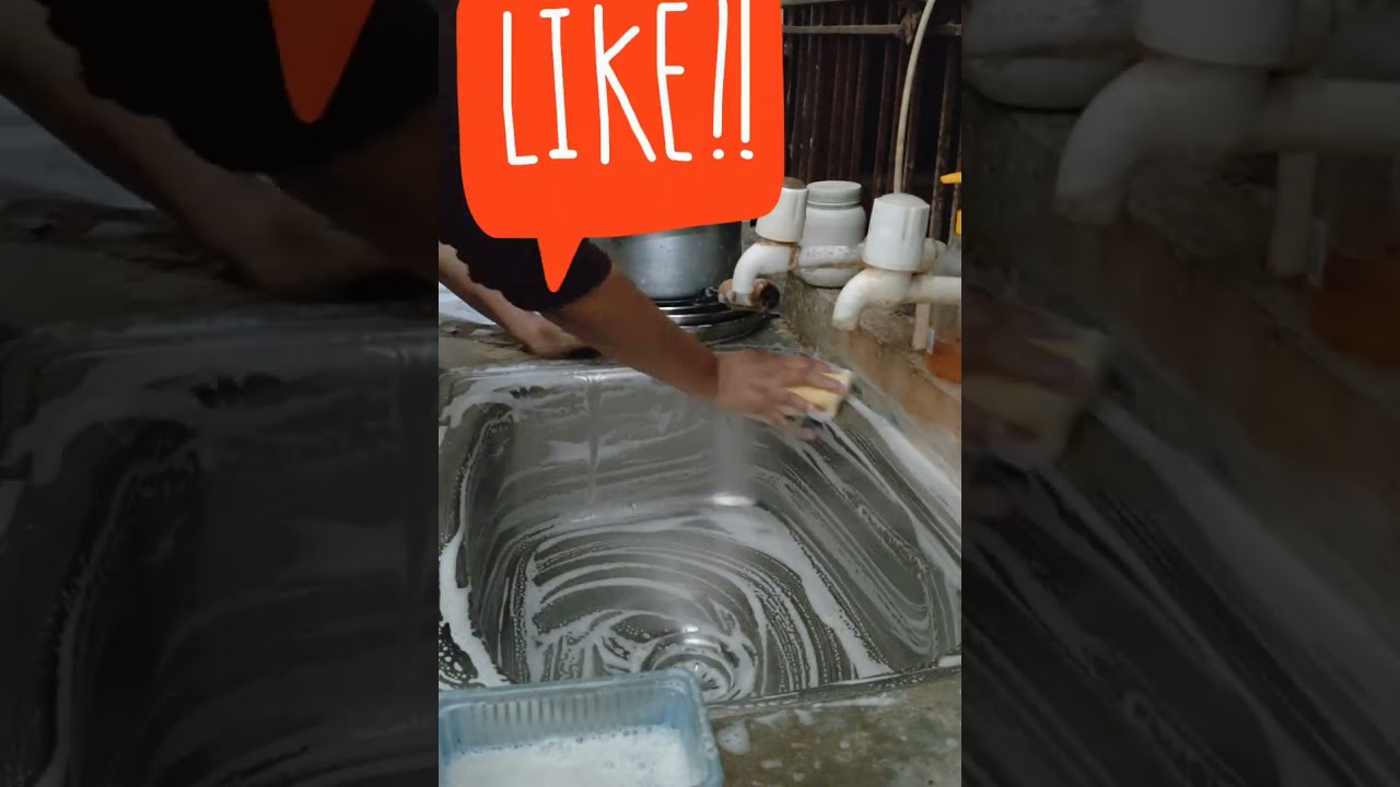 ASMR Dishwashing 💦 #household #night #cleaning #kitchen #satisfyingsounds #releaxing 