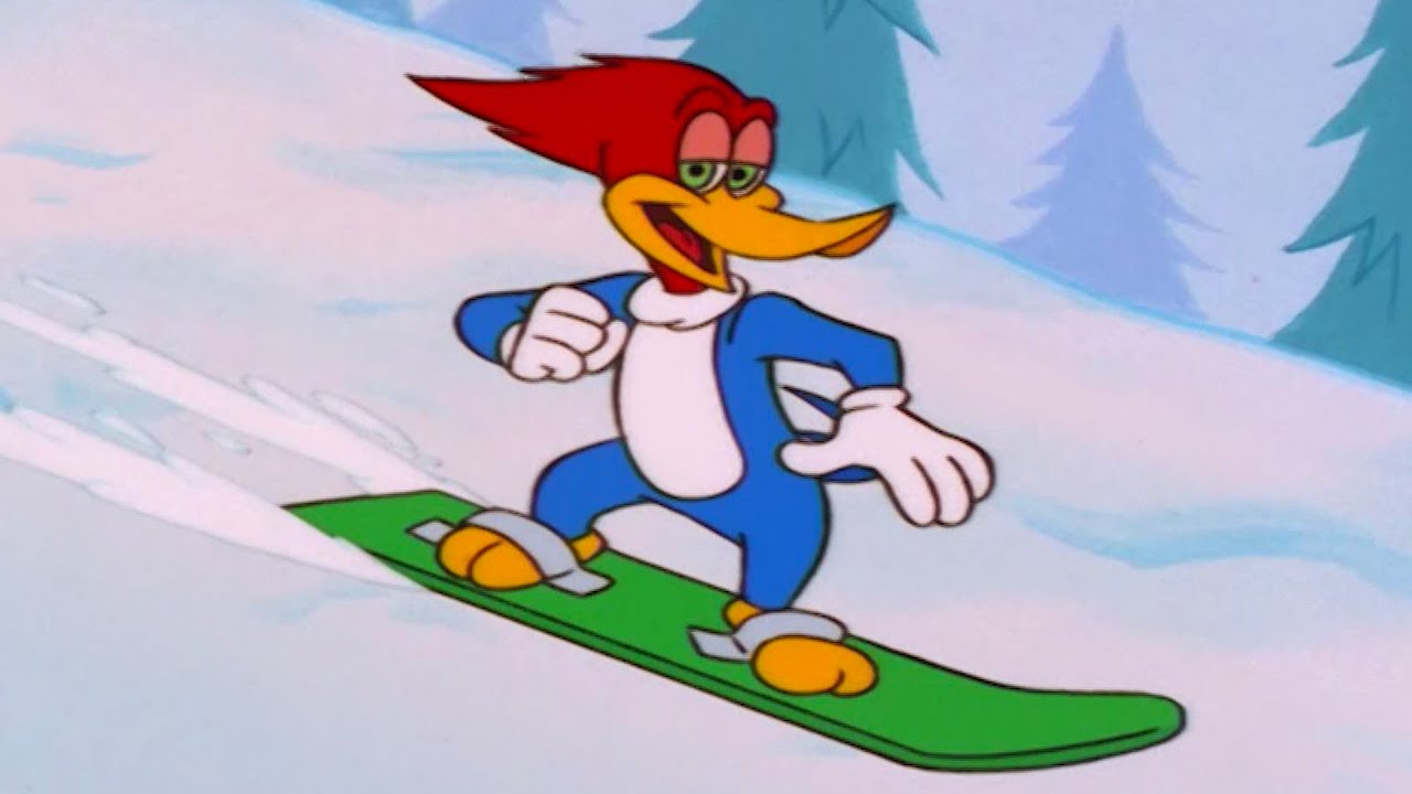 Pica-Pau Adora Praticar Snowboard | Pica-Pau em Português
