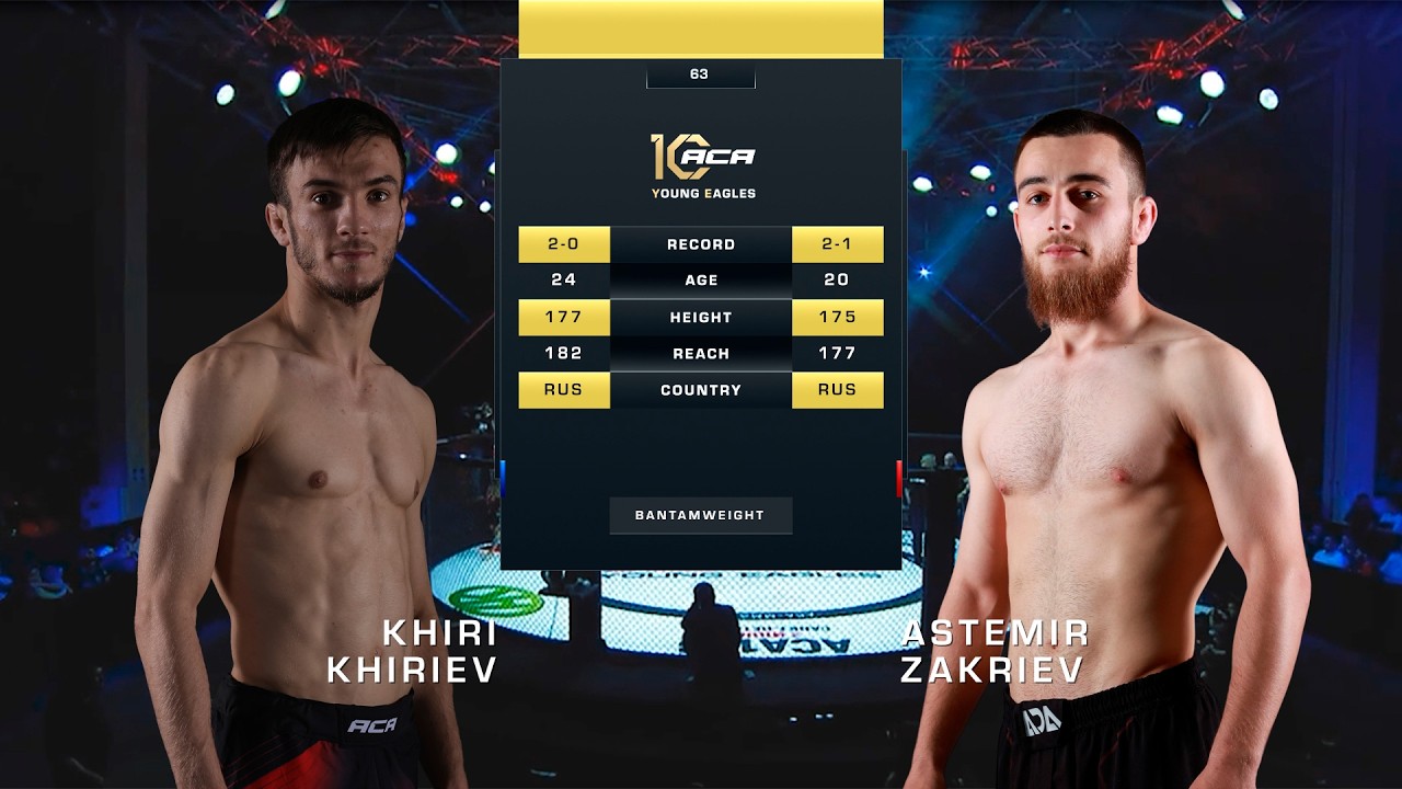 Кхери Кхерикв vs. Астемир Закриев | Khiri Khiriev vs. Astemir Zakriev | ACA YE 63