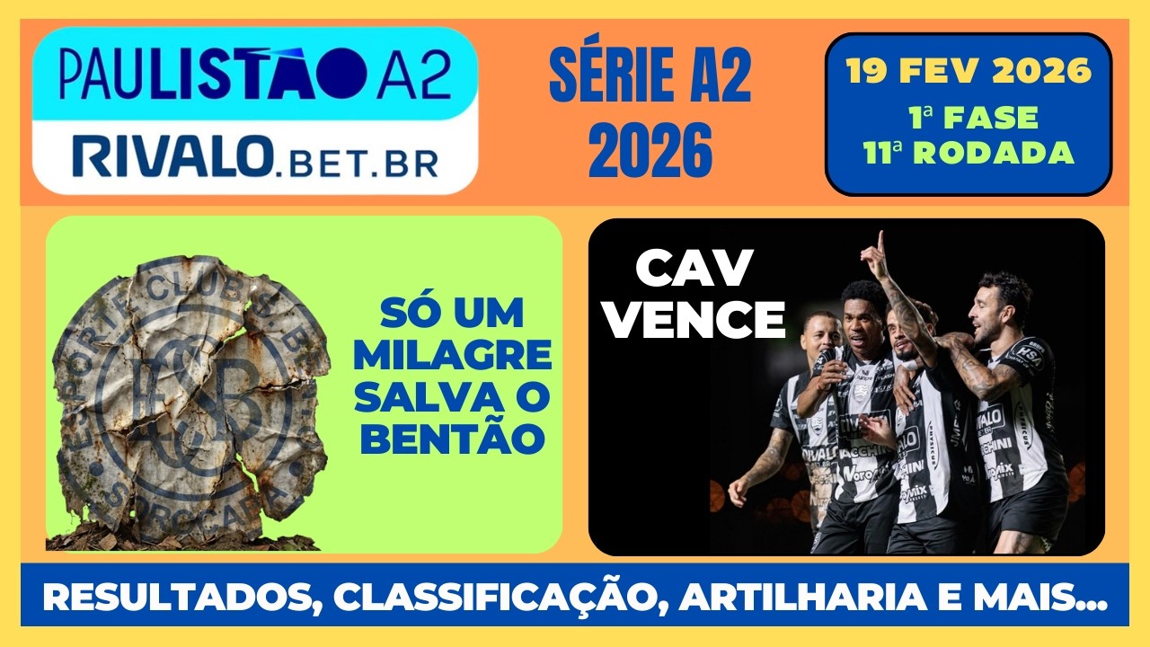 ⚽ PAULISTÃO SÉRIE A2 2026: Resultados, Classificação, Artilharia e Próximos Jogos!