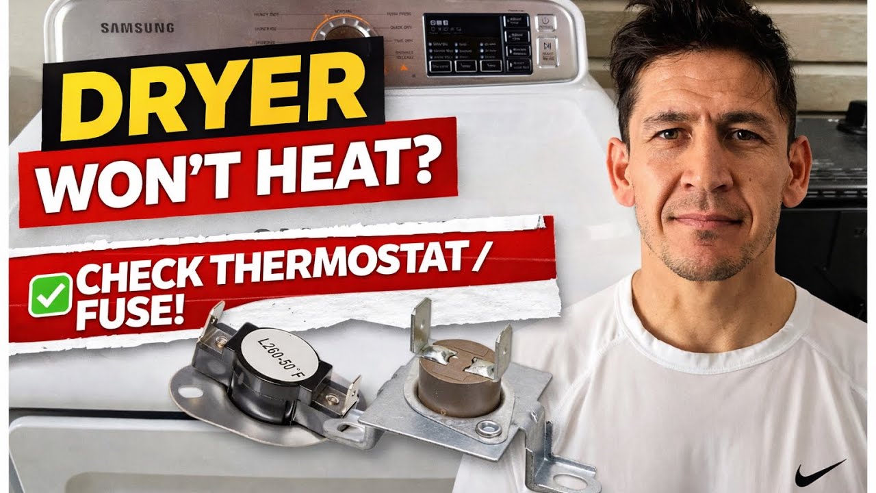 Samsung Dryer Won’t Heat – Bad Limit Switch Fix