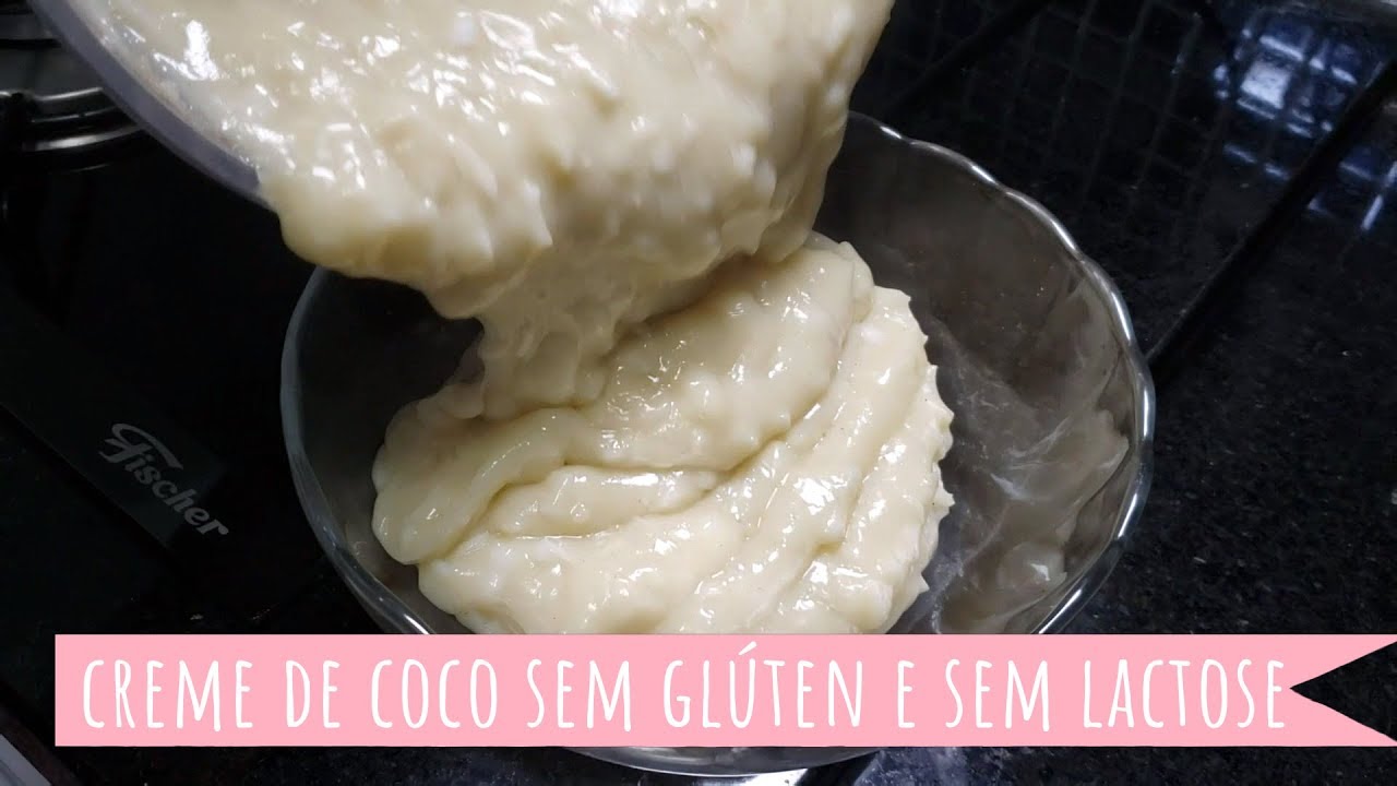 CREME DE COCO SEM GLÚTEN E SEM LACTOSE