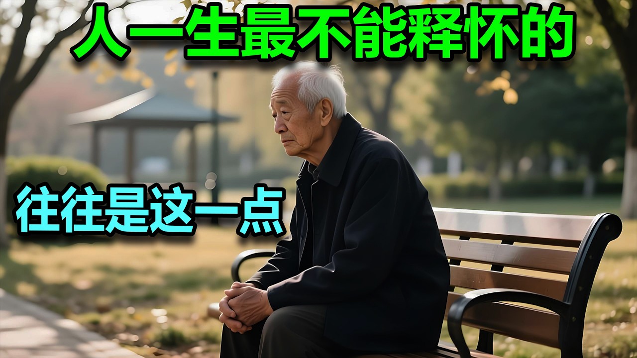 人一生最不能释怀的, 往往是这一点。What people can't let go of most in their lives is often this very thing.