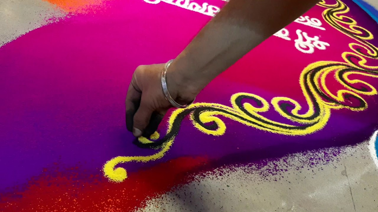 #how #to #make #Rangoli #design #artist #Artwork