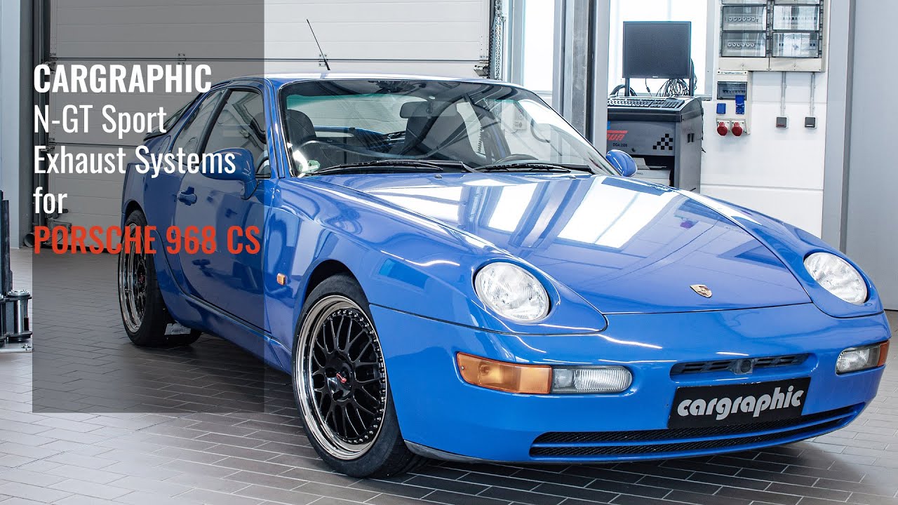 CARGRAPHIC N GT Exhaust System Porsche 968 CS