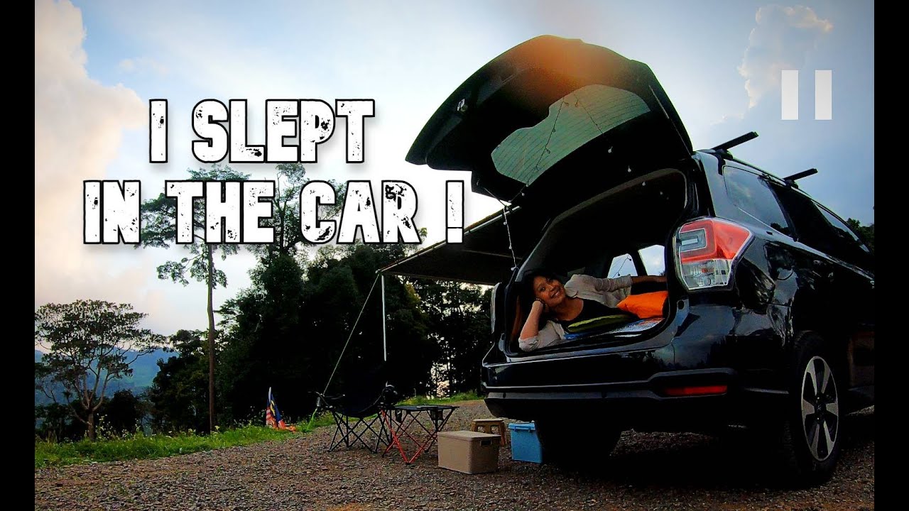 I Slept In The Car | NO-BUILD Subaru Forester Car Camper Conversion | Rainforest Park Genting Sempah