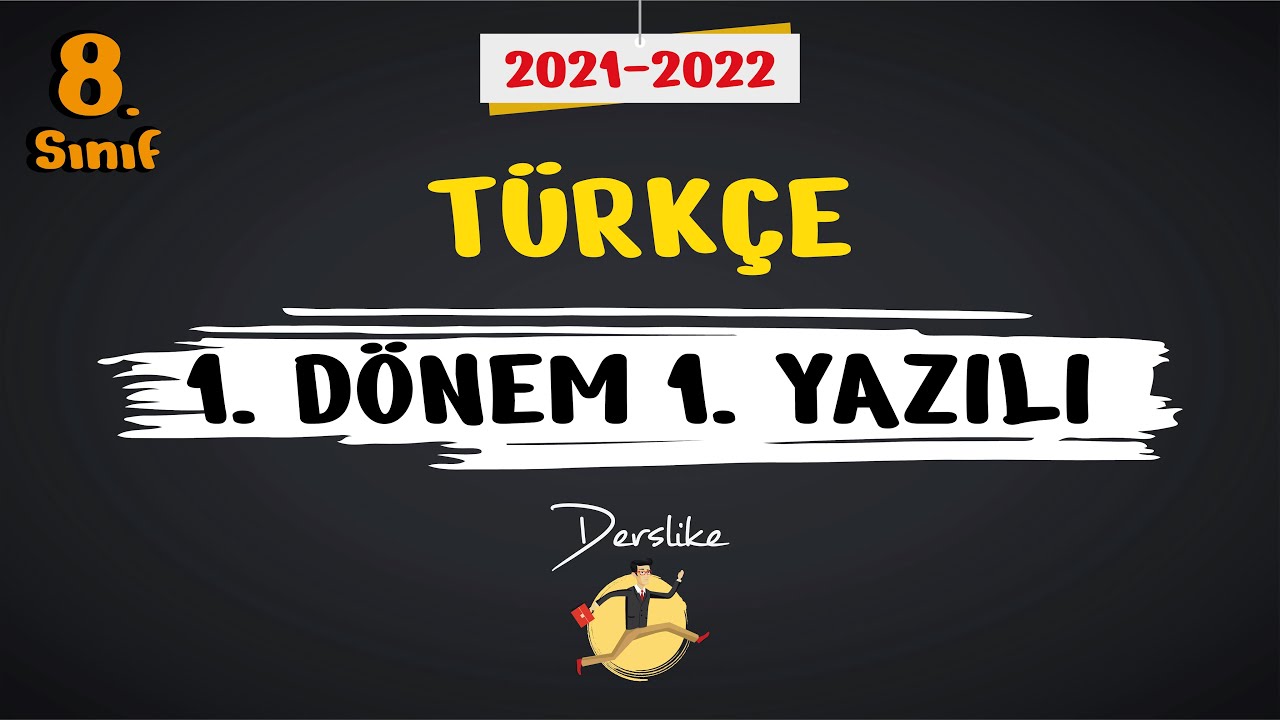 8. Sınıf Türkçe | 1.Dönem 1.Yazılı Soruları