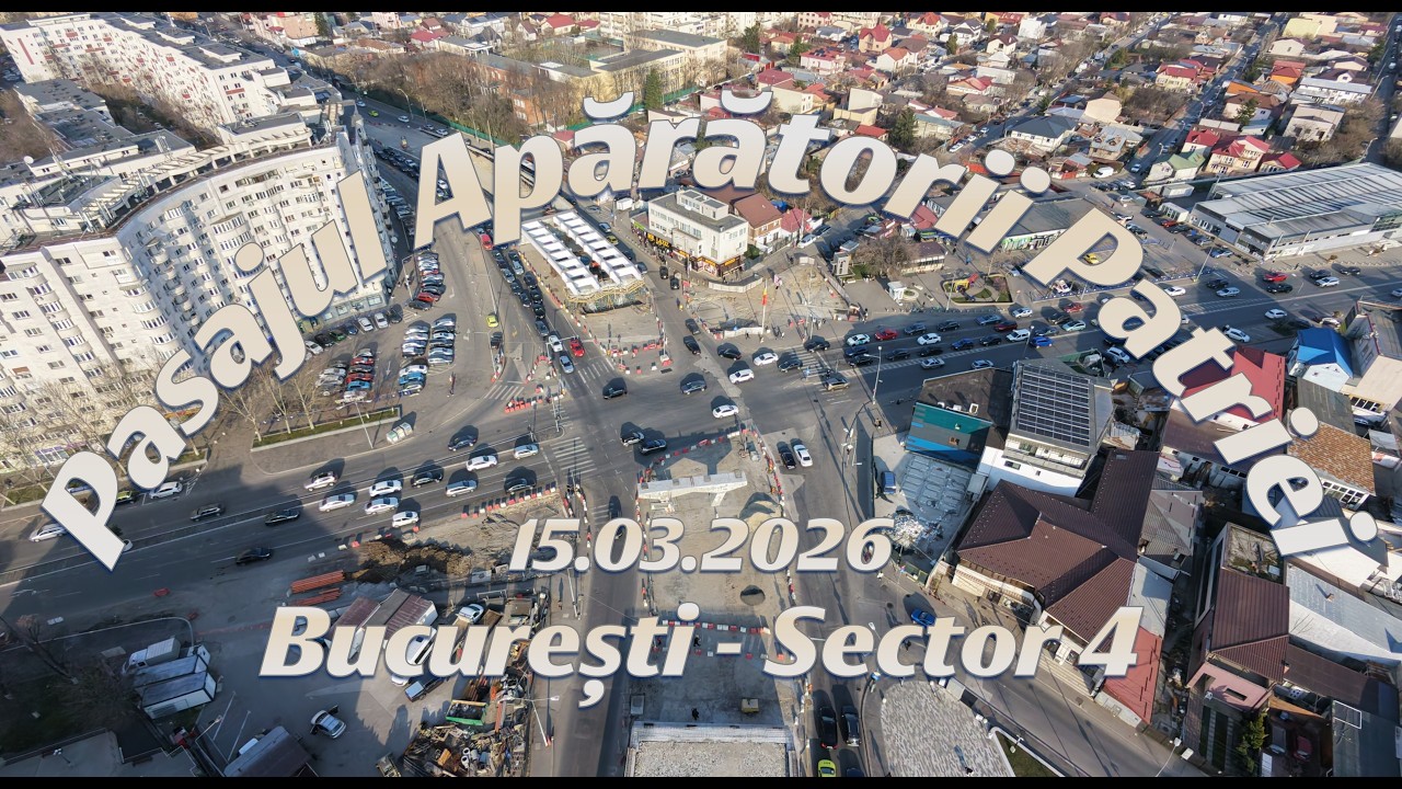 Cum arată azi șantierul de la Apărătorii Patriei | 15.03.2026 | 4K