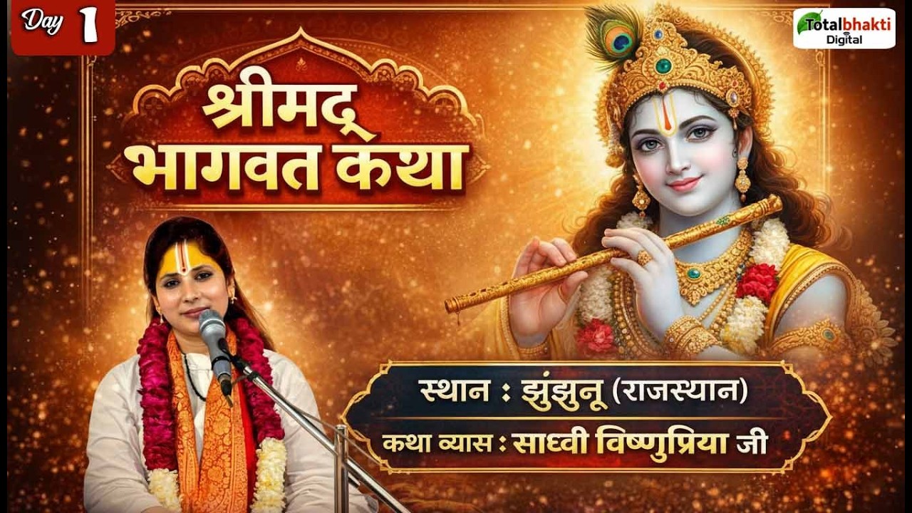 Vishesh : Shrimad Bhagwat Katha | Sadhvi Vishnu Priya Ji | Jhunjhunu (Rajasthan) | Day 1