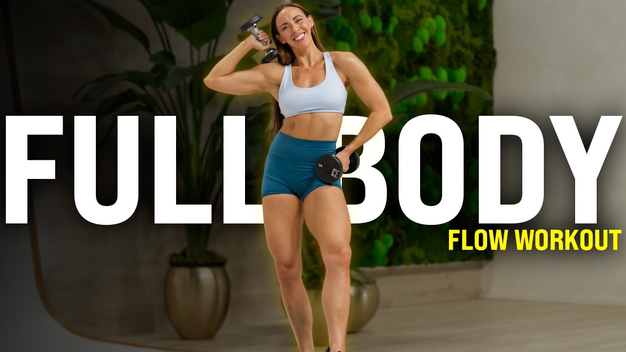 Full Body Flow | 30 Minute FEEL GOOD Dumbbell Workout!