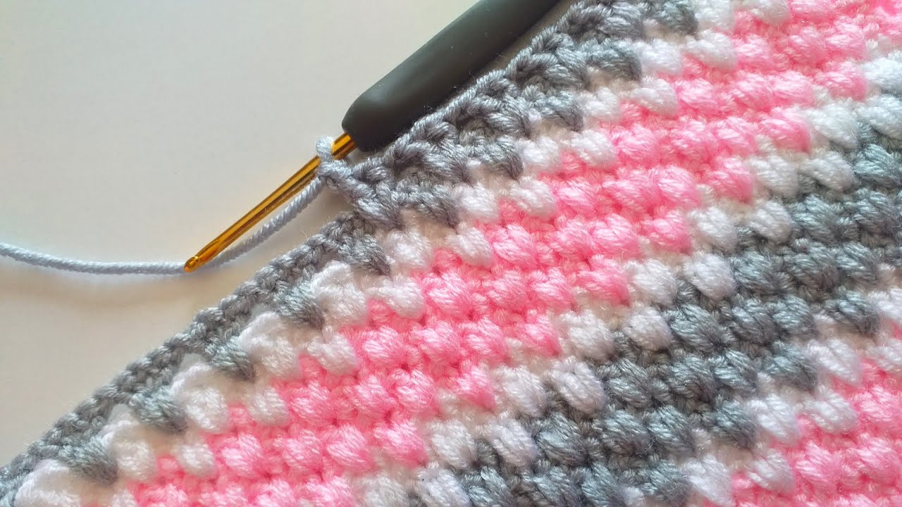 👉SUBTİTLED👈 ÇOK KOLAY BATTANİYE, YELEK MODELİ  /EASY CROCHET BABY BLANKET PATTERNS
