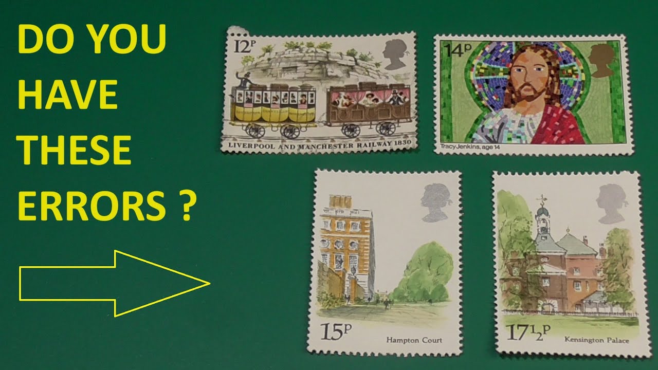 Four Error Stamps - Do you have any of these #philately #stampcollecting #stamps