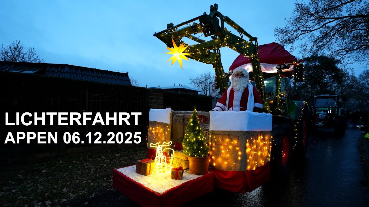 Lichterfahrt Appen am 06. Dezember 2025