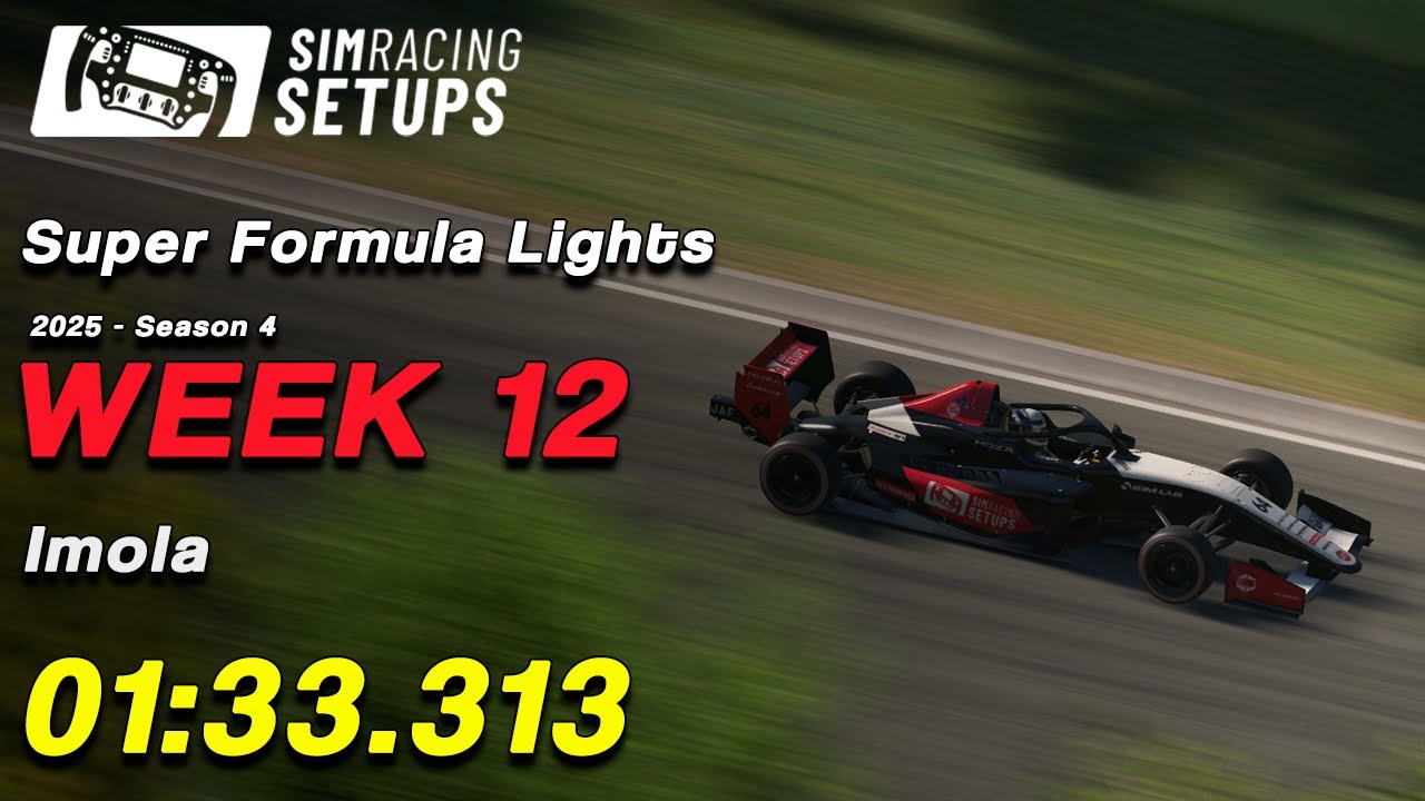 01:33.313 - Super Formula Lights - Imola + SETUP (2025S4 W12)