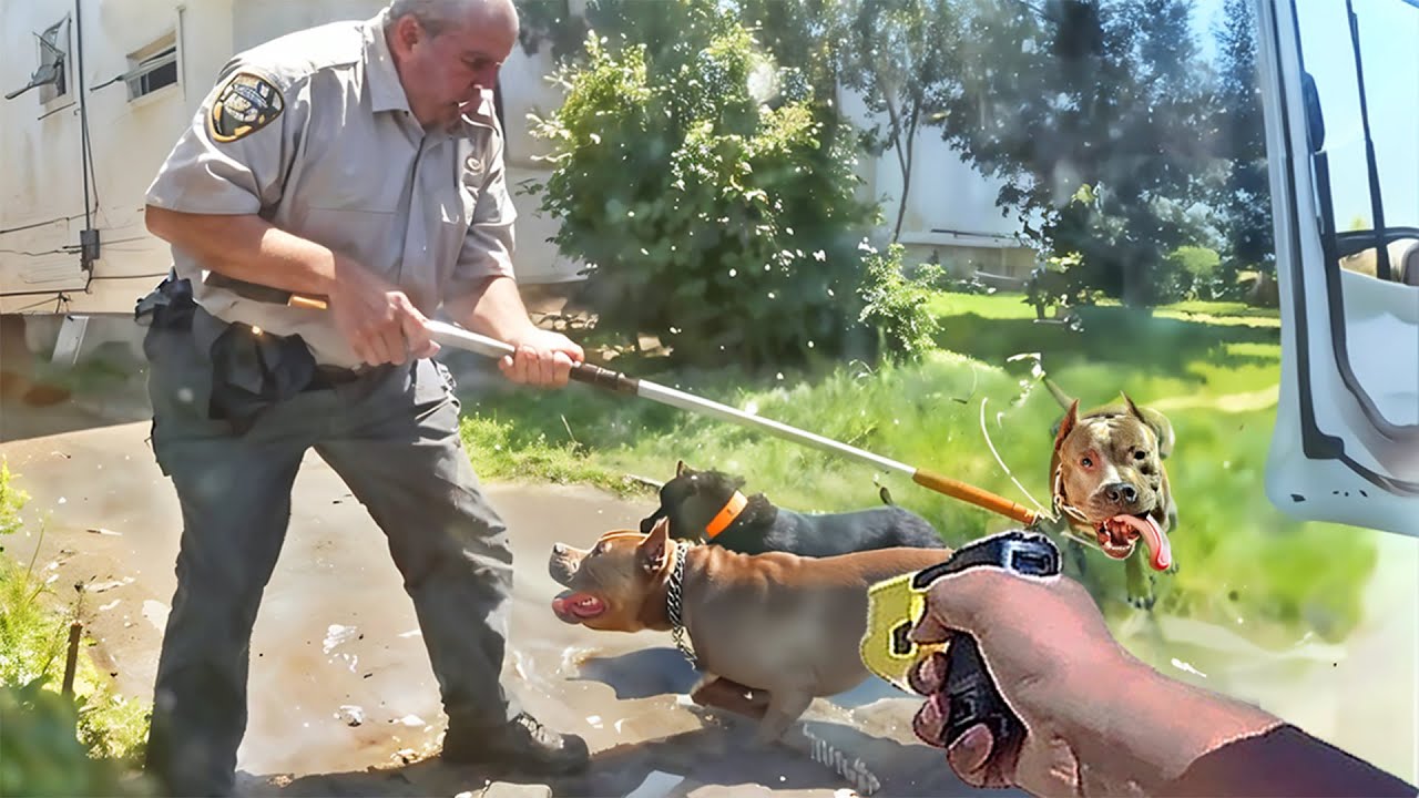 Когда полицейским пришлось нападать на собак и животных