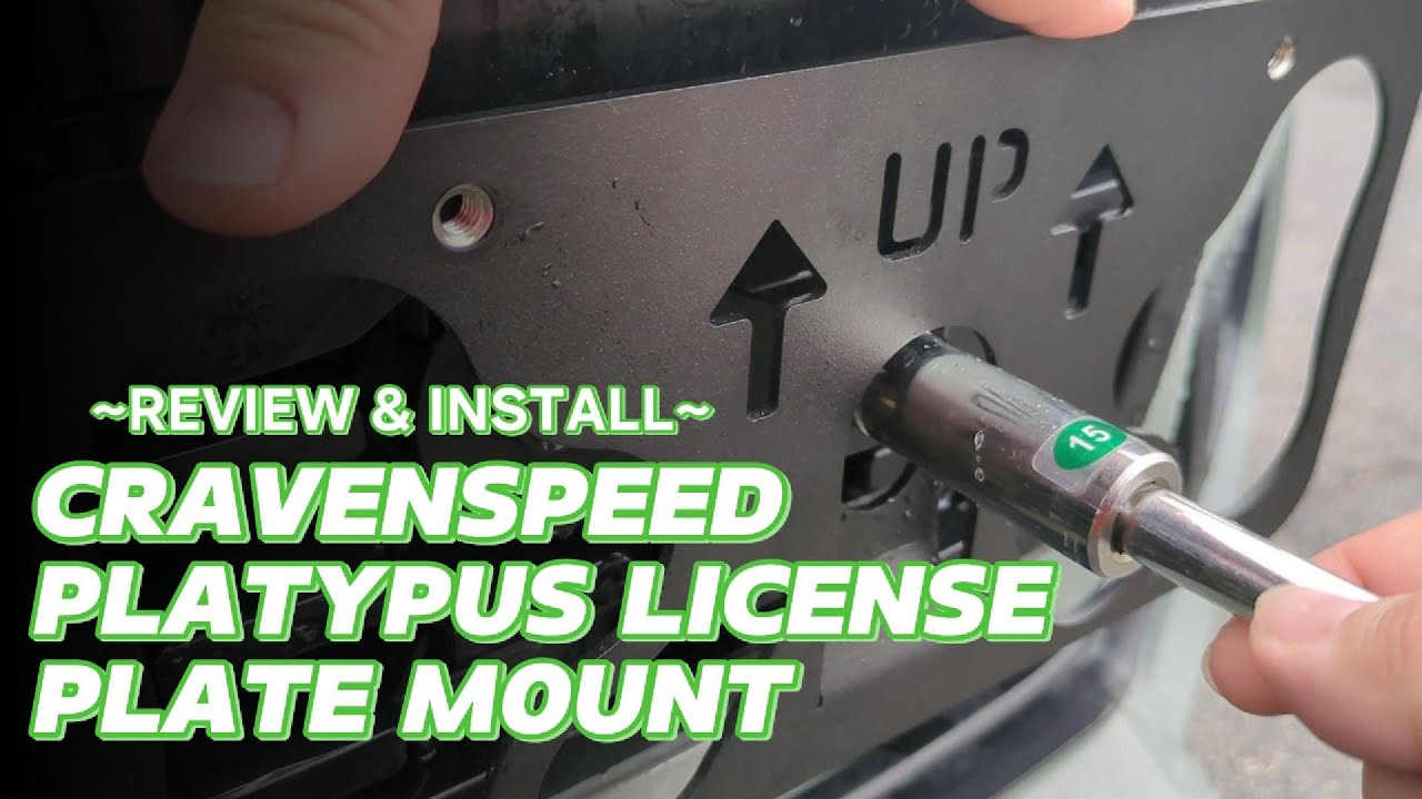 CravenSpeed Platypus License Plate Mount (Install & Review)