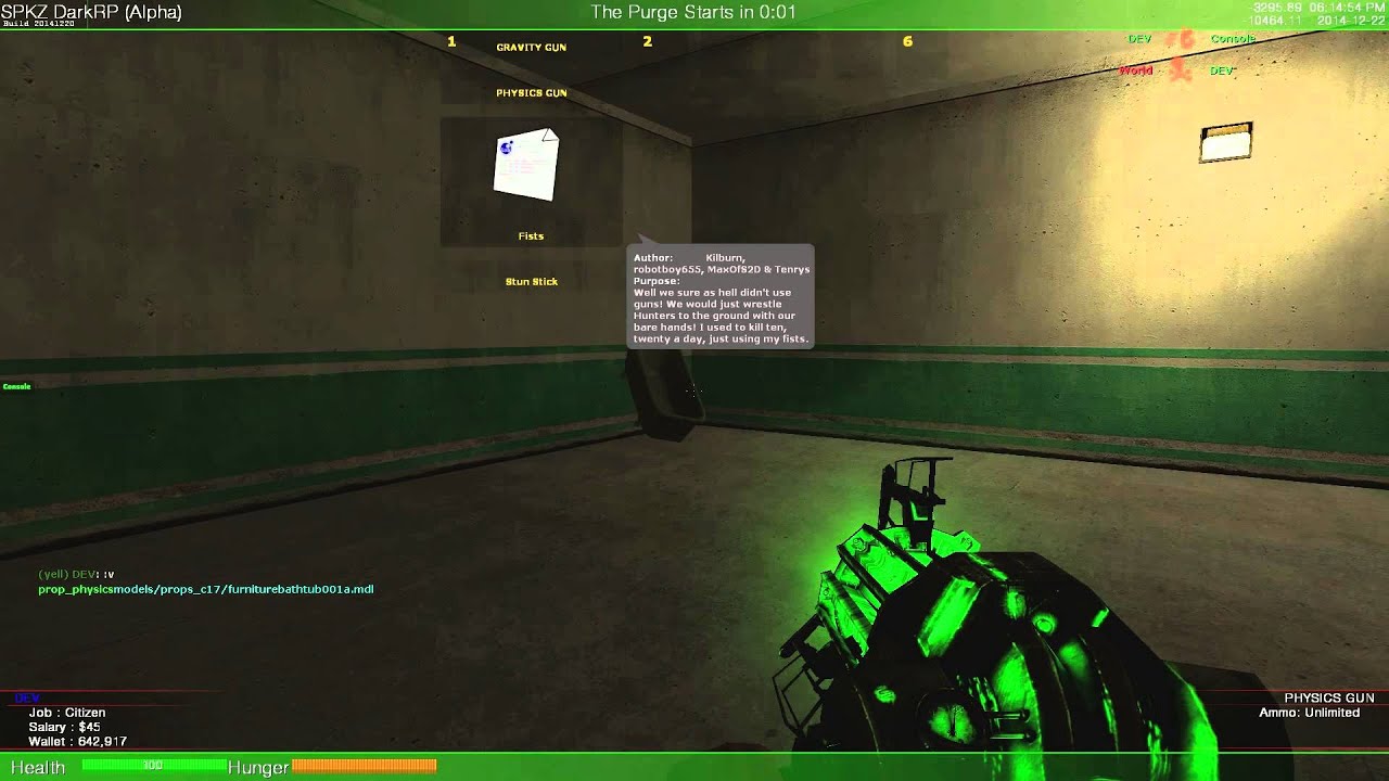Garry's Mod Addon: SPKZ's Anti PropKill (A taste of your own medicine)