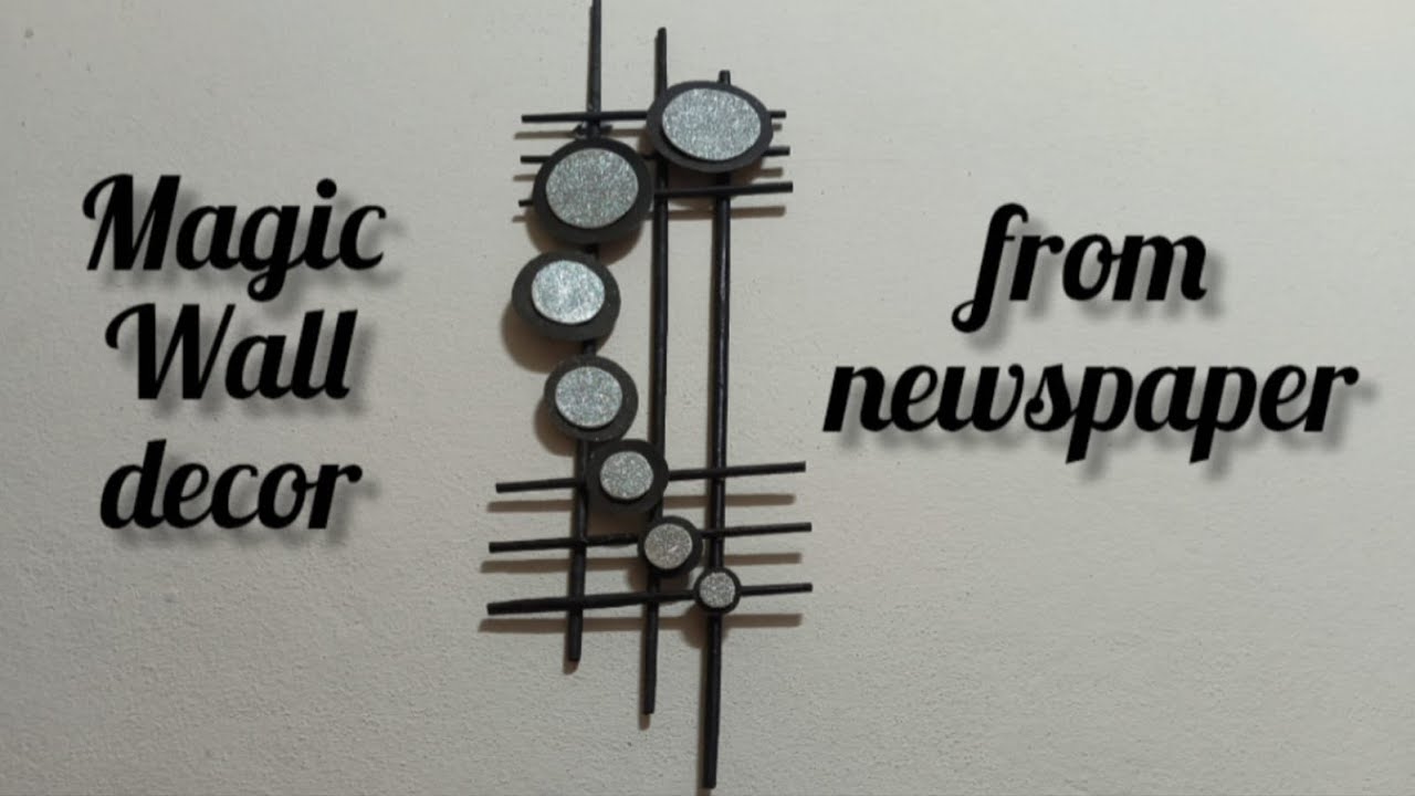 Magic Wall Decor | DIY Wall Decor from Newspaper 🗞️| Unique Craft Ideas | Wall Hanging Tutorial 