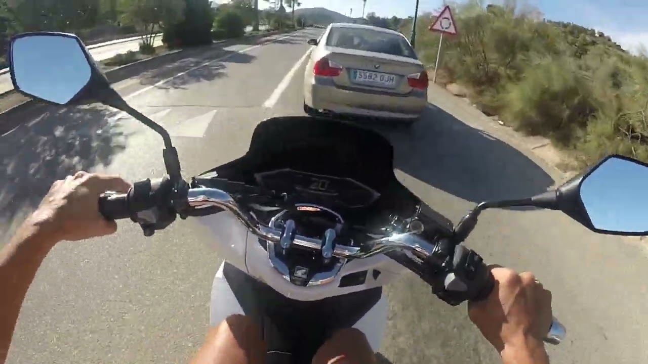 #MiHondaPCX: Llegada a Yunquera subida hasta la Torre y continuación hasta el Puerto de las Abejas