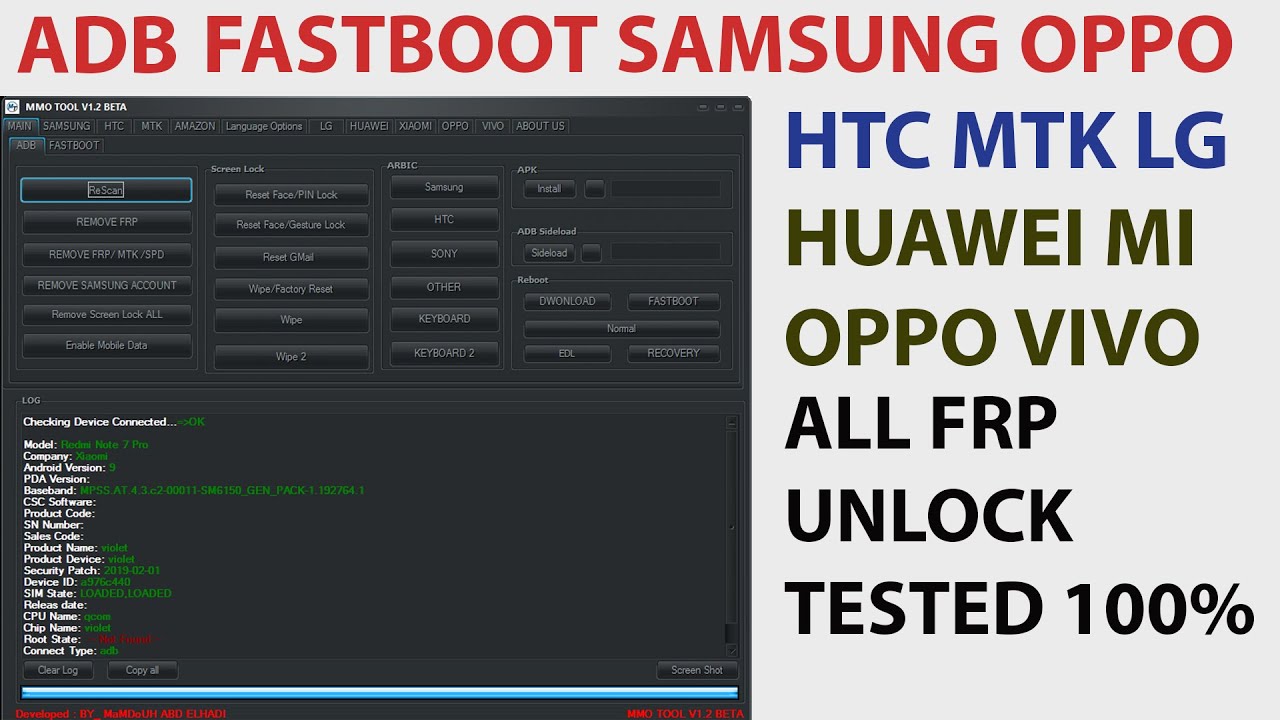 Samsung Oppo Vivo mi new unlock tool  Samsung frp unlock  oppo unlock tool  100% working tools