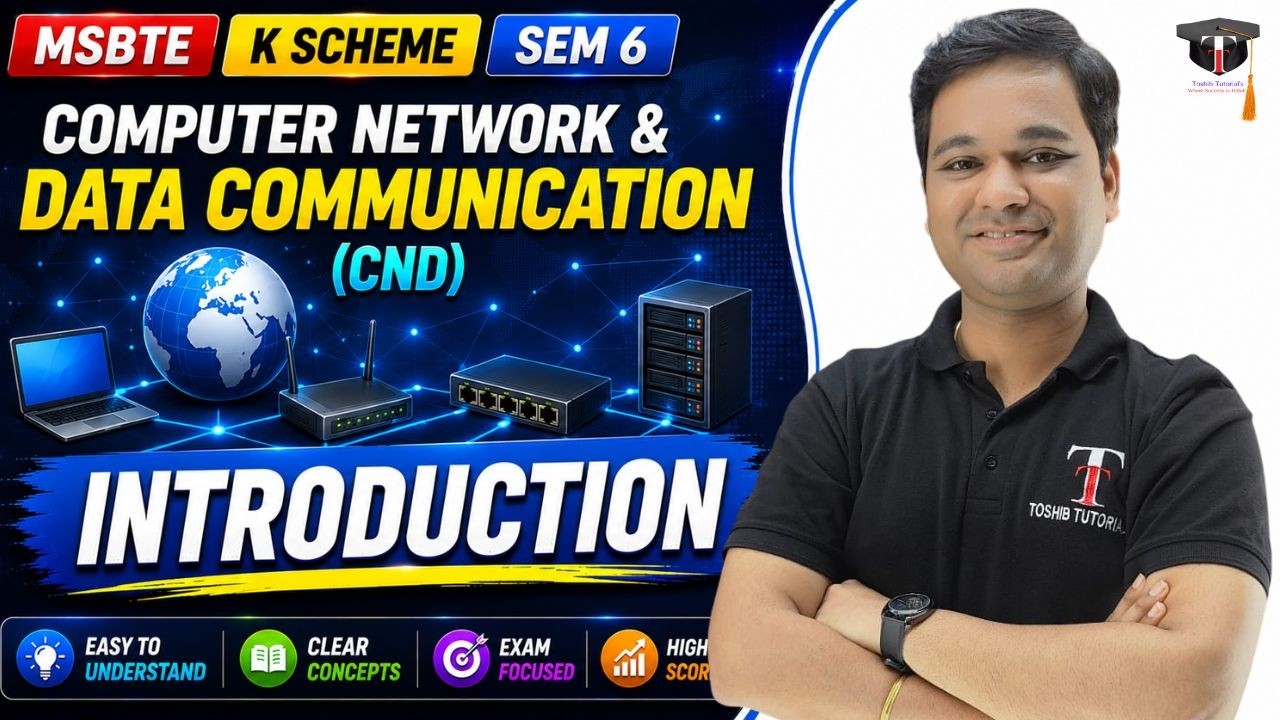 Introduction of Computer Network & Data Communication Diploma 6th Sem | MSBTE | Toshib Tutorial's