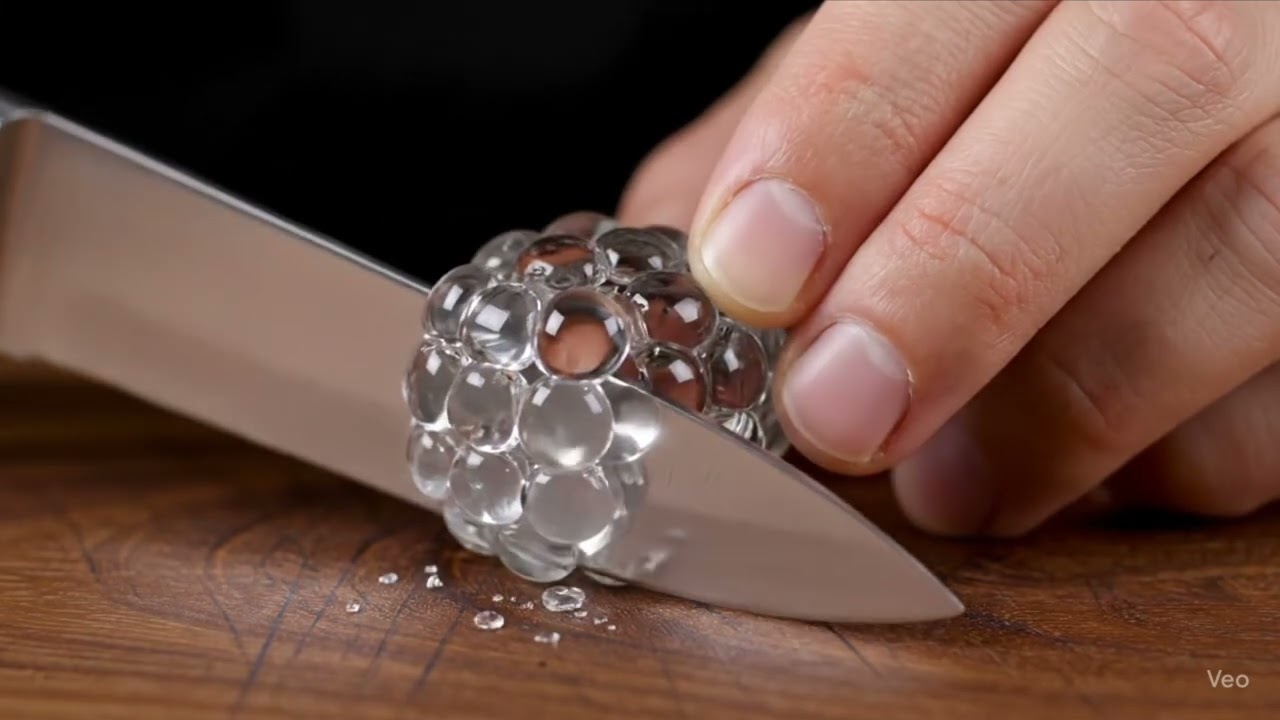 What Happens If You Cut a Crystal Ball? made of fruit
