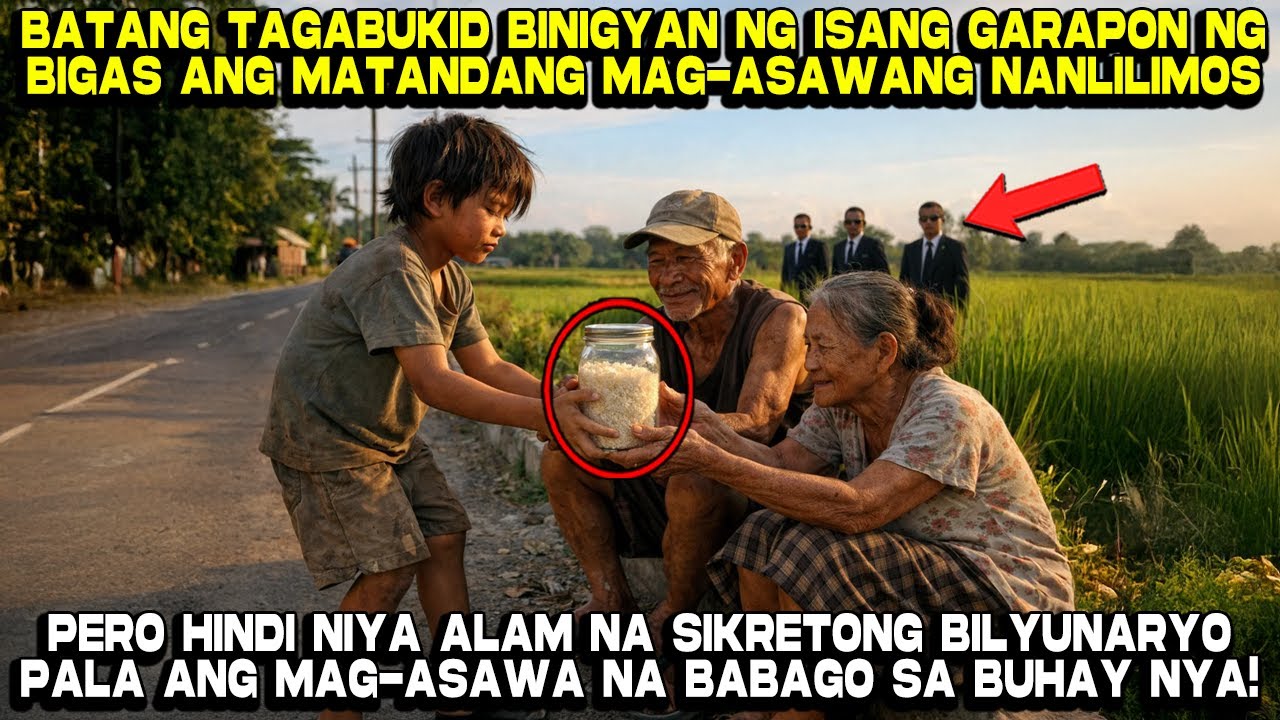 Batang Tagabukid Binigyan ng isang Garapong Bigas ang Matandang Mag-asawa Nanlilimos pero...