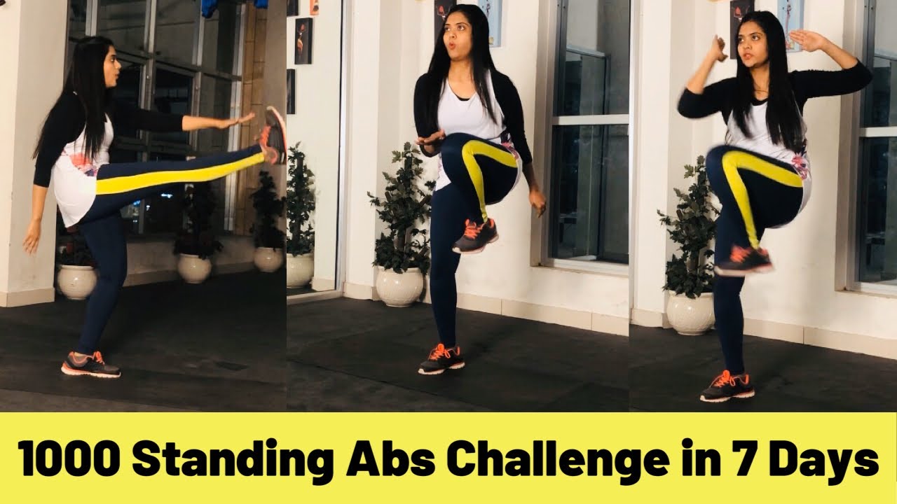 1000 Standing Abs Challenge | Everyone can Do This |7 Day Challenge  | Flat Stomach | Somya Luhadia