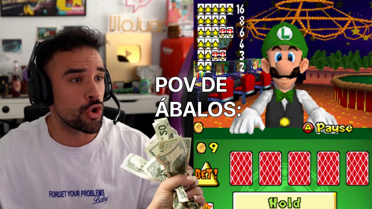 IlloJuan juega y reacciona al casino de Luigi, zonagemelos type stream