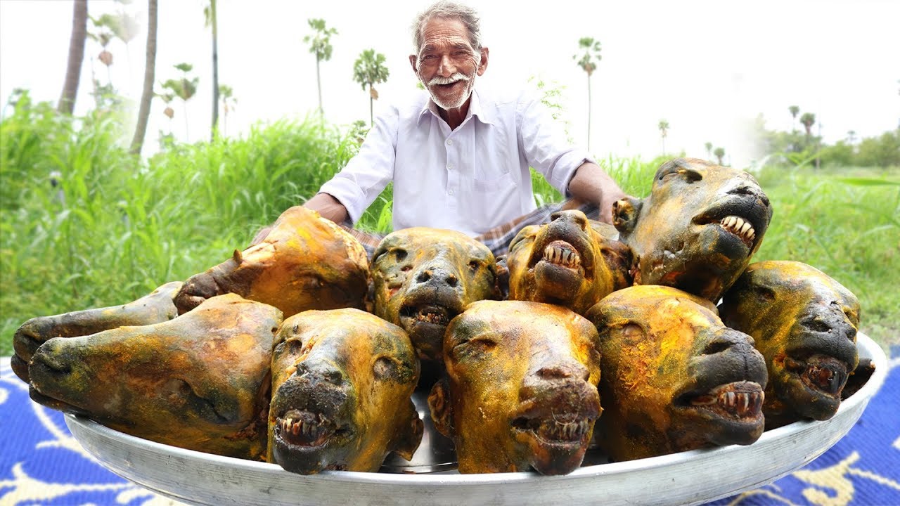 10 Goat Head's Recipe | Traditional Lamb Head curry | Easy Goat Head curry by Grandpa Kitchen