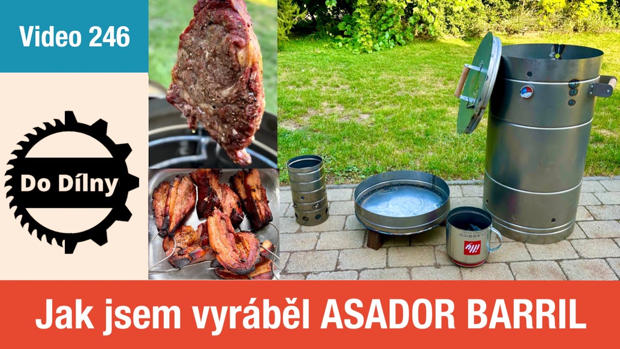 Asador barril - jak vyrobit a jak funguje sudový gril