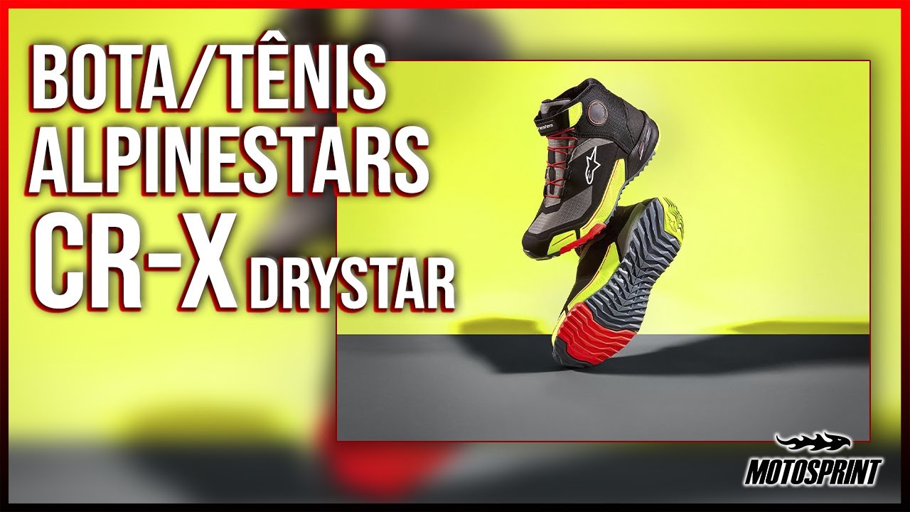 REVIEW | BOTA/TÊNIS ALPINESTARS CR-X DRYSTAR - MOTOSPRINT