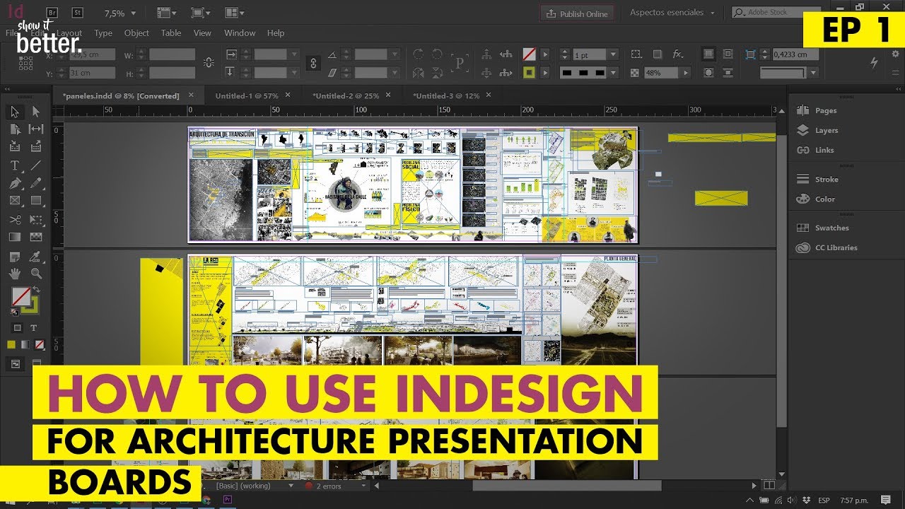 Indesign for your Architecture Presentation Boards - An introduction