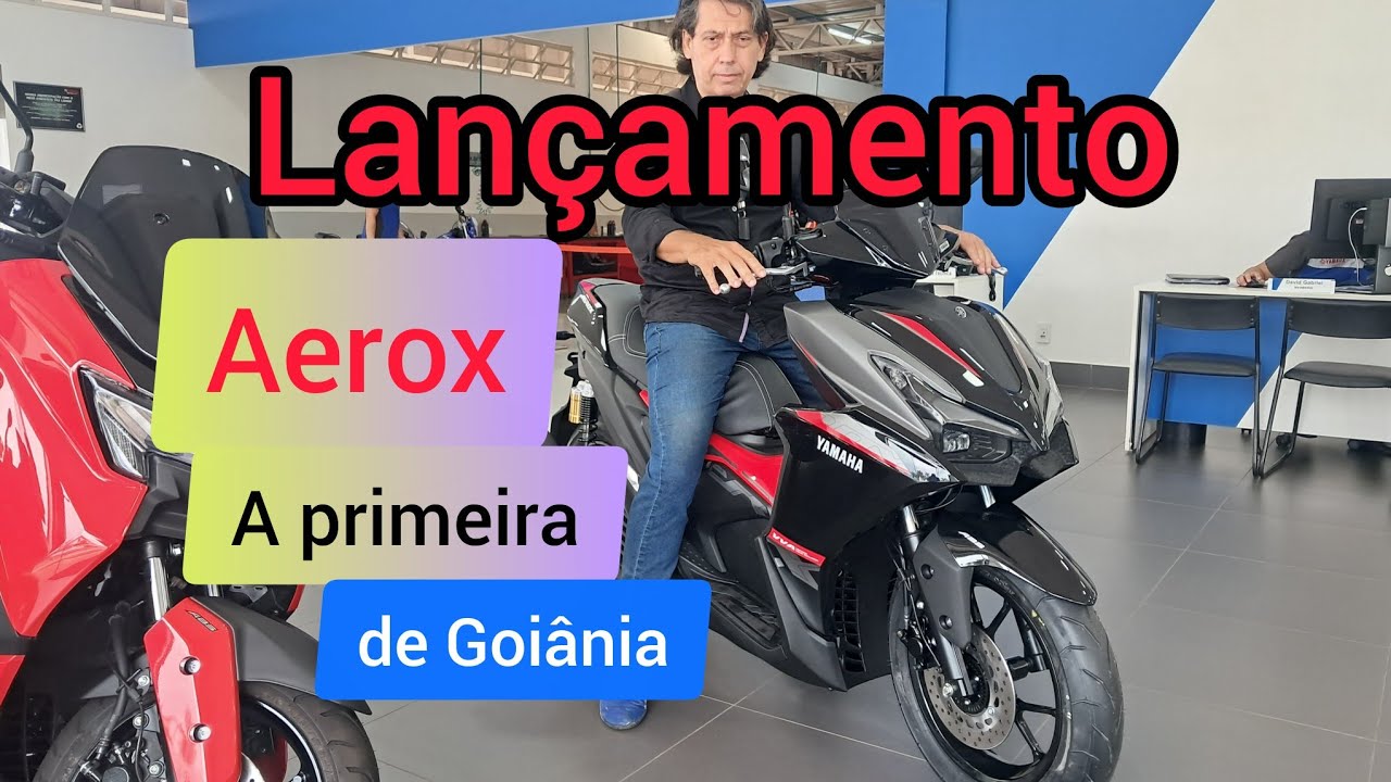 Aerox Yamaha lançamento a primeira de Goiânia @sergiobernardesnmax 