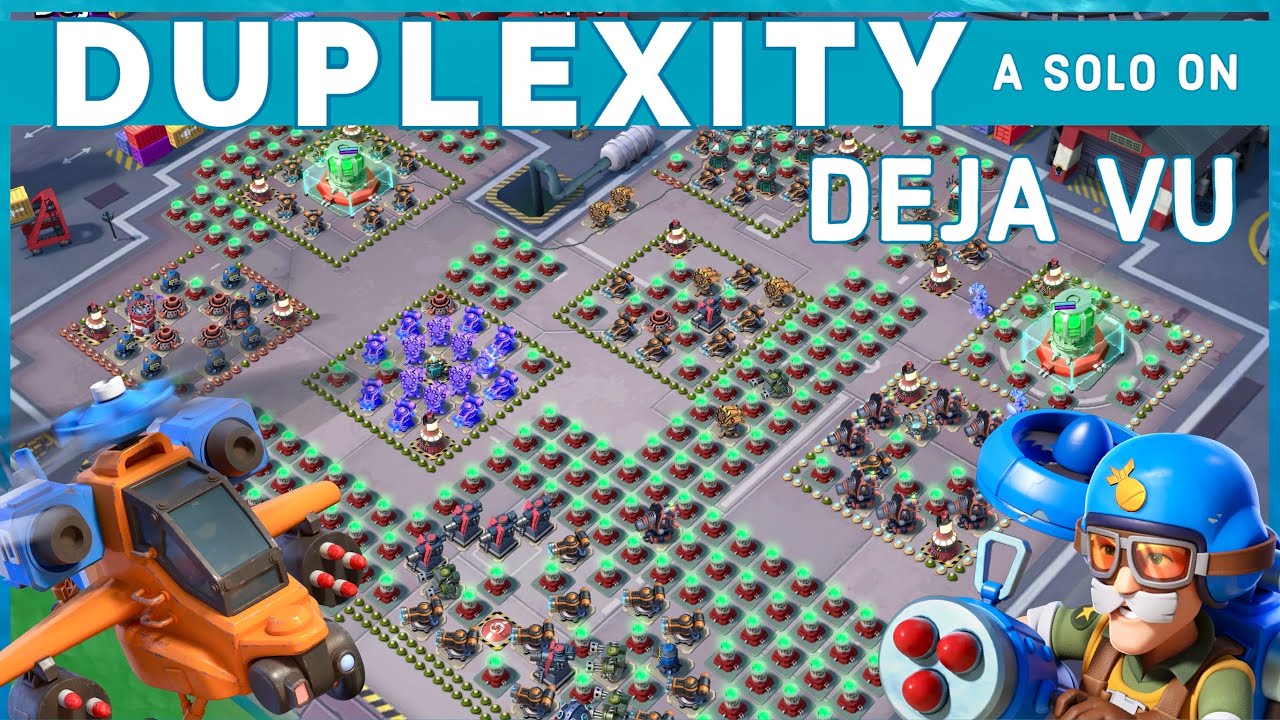DEJA VU solo on DUPLEXITY with Rocket Choppas & Cpt. Ruddero - BOOM BEACH attack strategy & gameplay