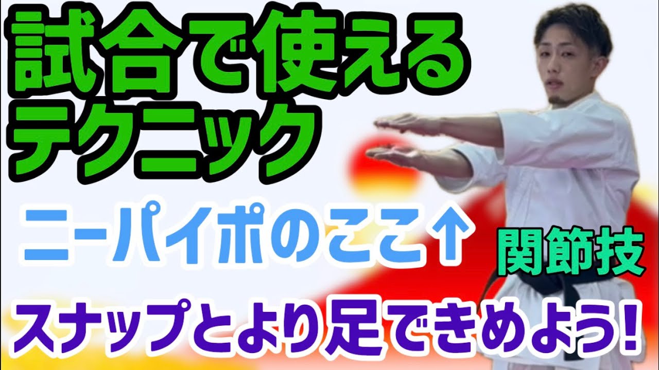 Ryusensei Karate 試合で使えるテクニック　ニーパイポ　関節技　Nipaipo  joint locking technique空手 からて Kata 形　 りゅう先生　りゅうチューブ