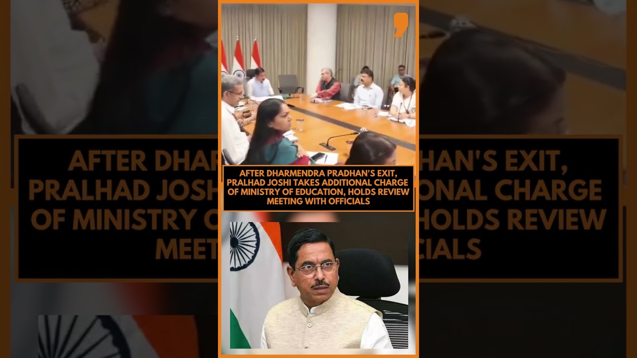 After Dharmendra Pradhan's Exit, Pralhad Joshi Chairs First Education Ministry Meeting | News9