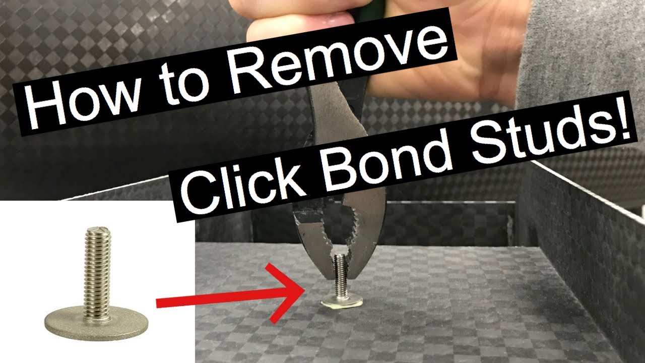 HOW TO: Simple and Easy way to remove Click Bond Studs! (without damaging your stud or aircraft)