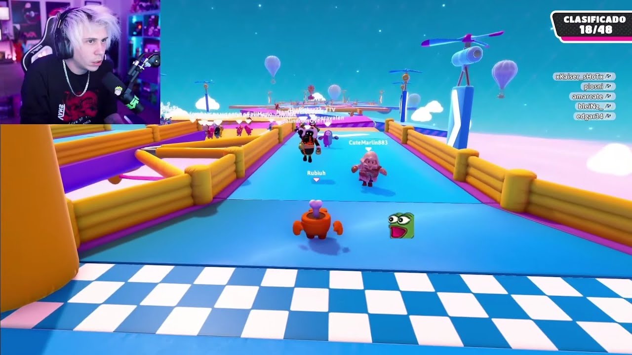 ⭐Rubius Juega Fall Guys con IBAI, Zorman y Axozer