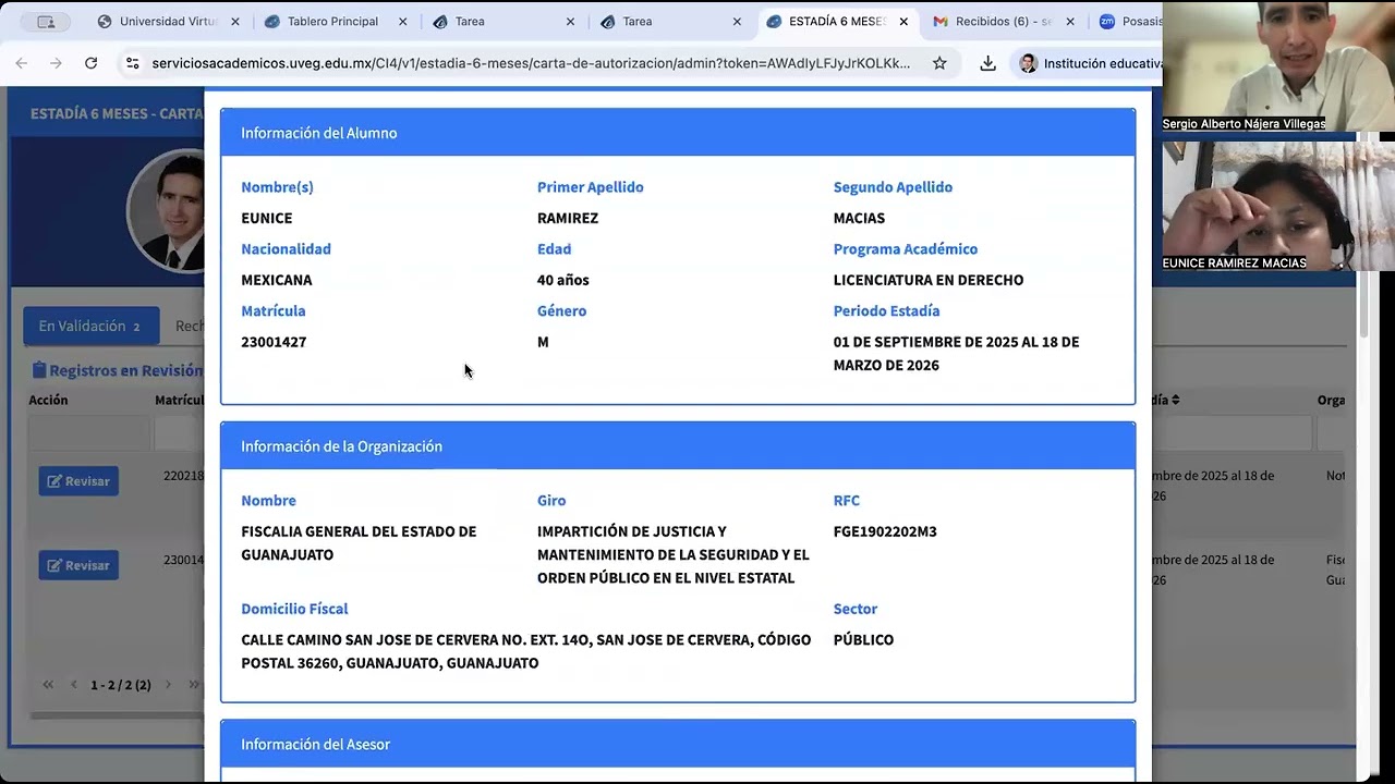 Reto 1 de estadía profesional, carta de autorización