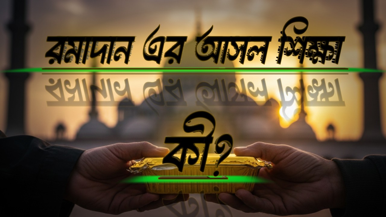 এই রমাদান আপনাকে বদলে দেবে | হৃদয়স্পর্শী ইসলামিক গল্প | Ramadan Reminder Bangla 2026 #ইসলামিকভিডিও