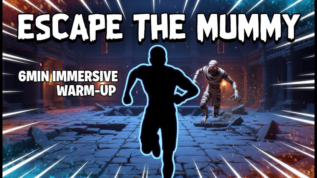 ESCAPE THE MUMMY Immersive Interactive Warm Up | PYRAMID RUN! | Viral Interactive Game