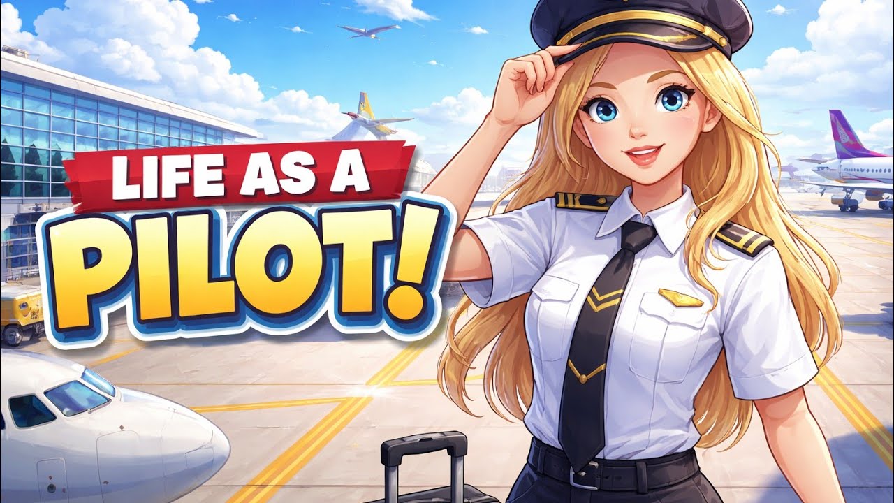 Pilot Girl at the Airport | Cozy Story, Quiet Moments & fast Life✈️🛬
