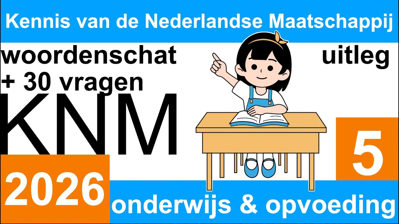 KNM 2026 WOORDENSCHAT & VRAGEN & UITLEG Kennis van de Nederlandse Maatschappij THEMA 5 #inburgering