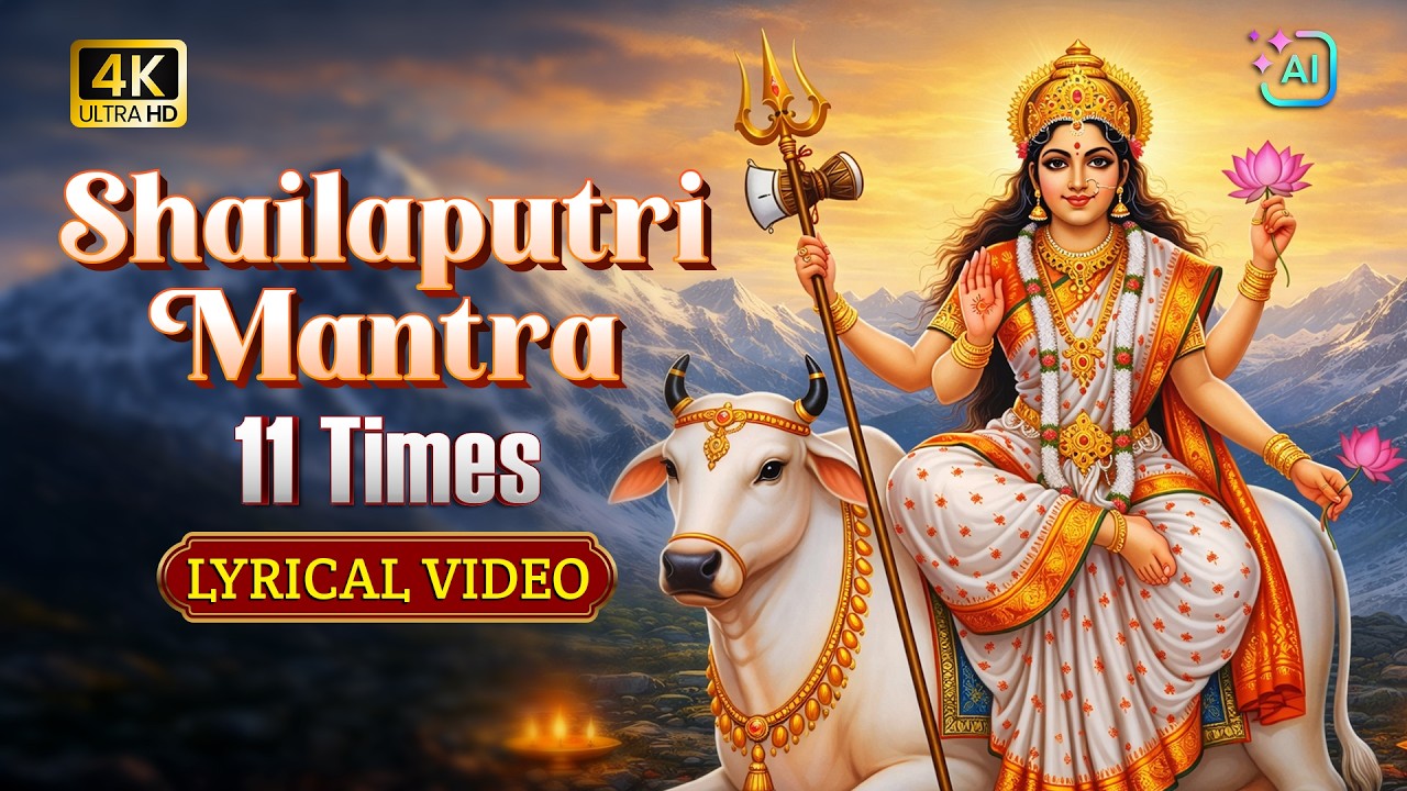 Navratri Day -1 | Shailaputri Mantra 11 Times with Lyrics | T S Ranganathan | Removal of Obstacles