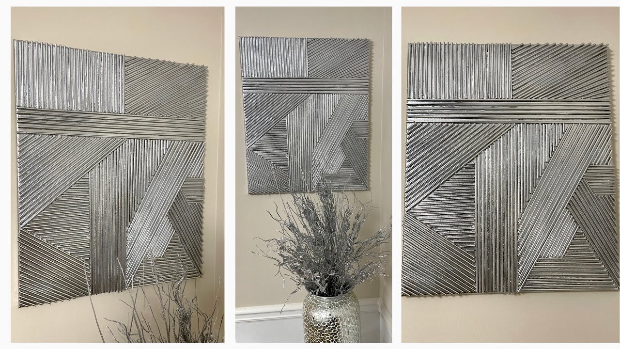 Creative Ways To Decorate Your Modern Home on a Budget || GEOMETRIC WALL PANEL DIY