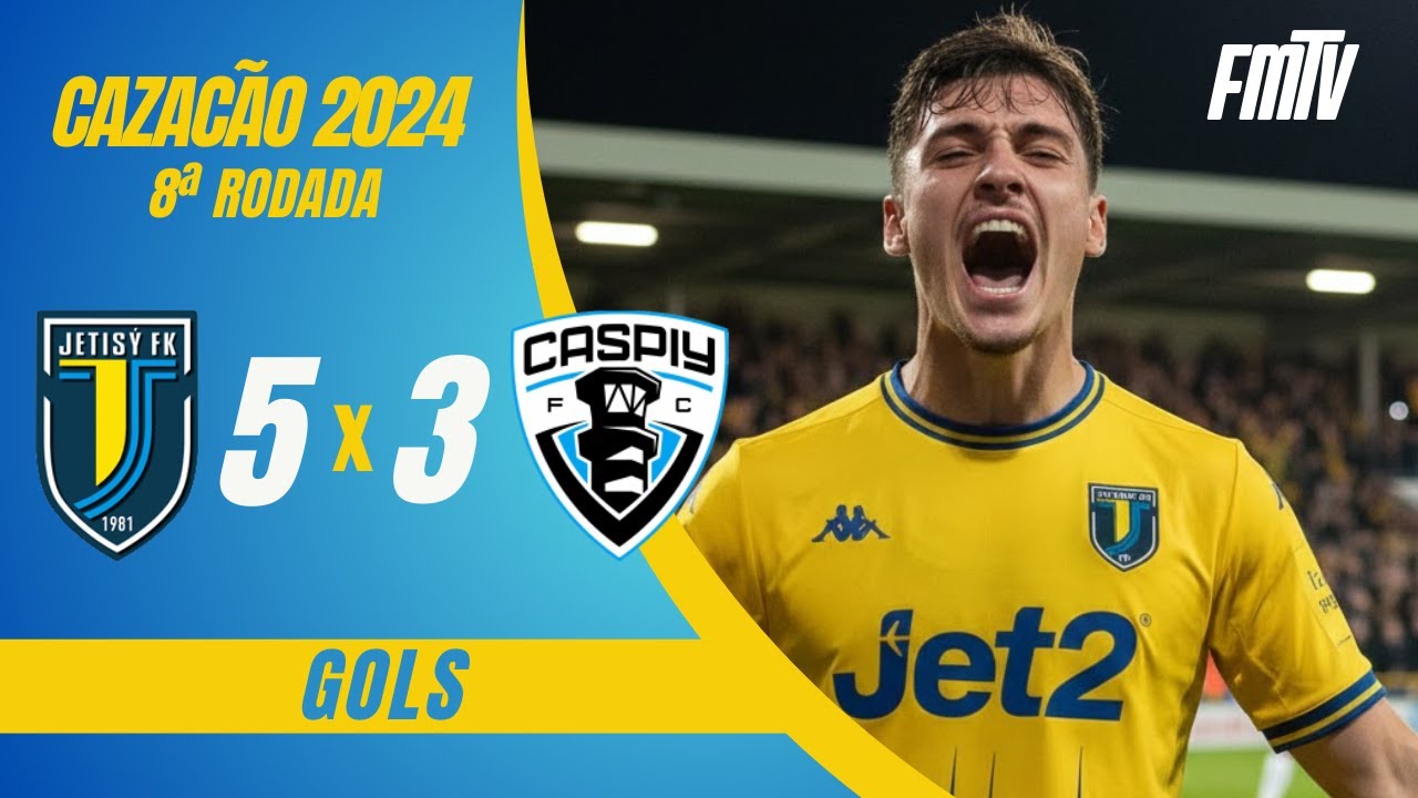 JETISU 5X3 KASPII | GOLS | 8A RODADA KPL 2024 - RODADA DO TRABALHADOR | FMTV