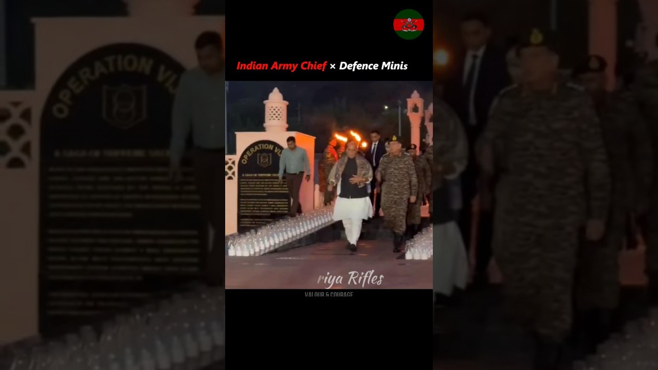 Indian Army Chief &times; Defence Minister Visit Kargil War Memorial | Kashmir | Leh-Ladakh | Short |
