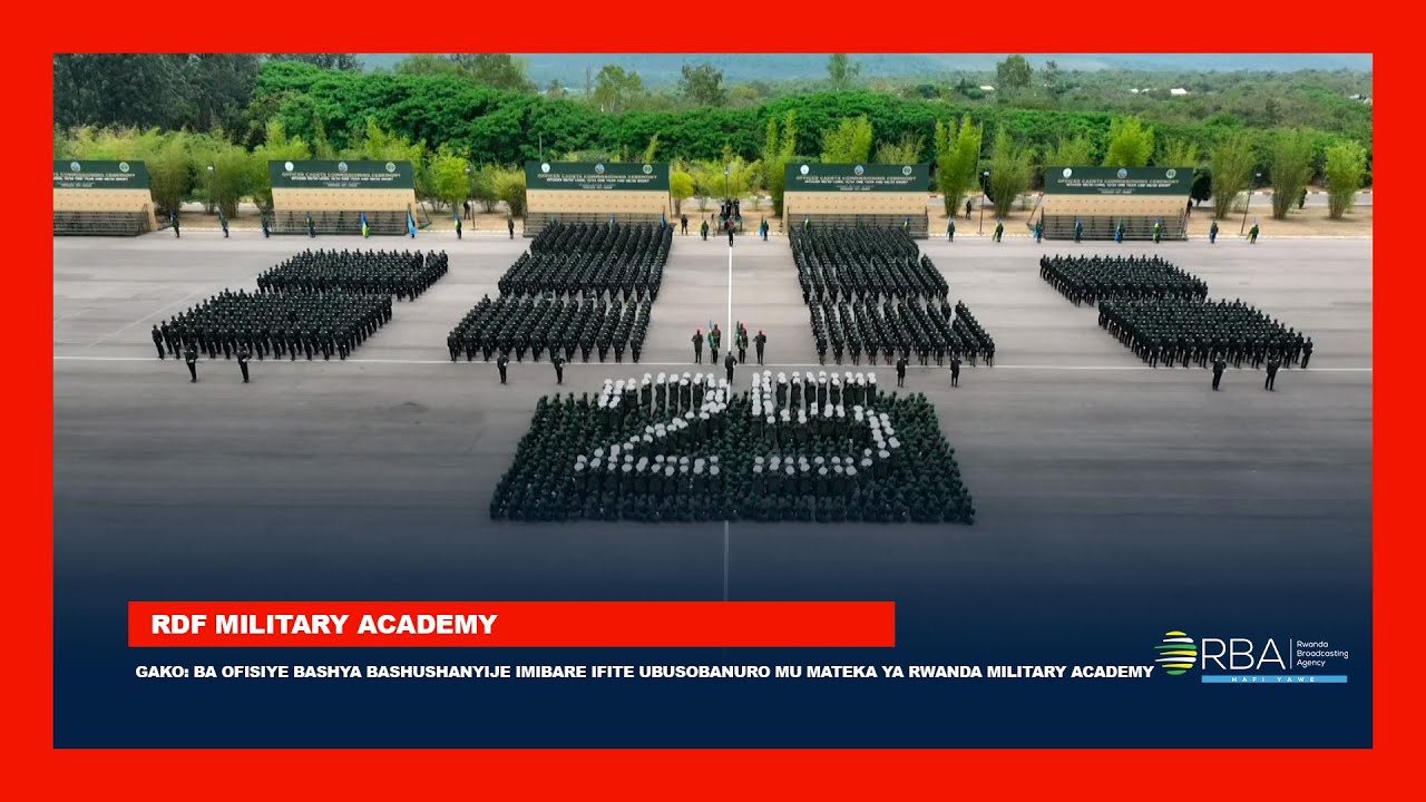 Gako: Ba Ofisiye bashya bashushanyije imibare ifite ibisobanuro mu mateka ya Rwanda Military Academy