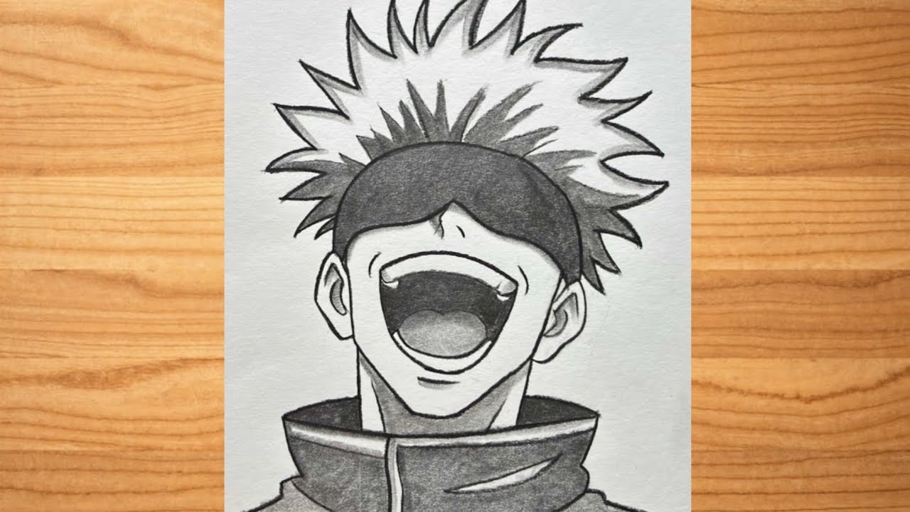 How To Draw Gojo Sataro Step By Step Tutorial | Anime Drawing Simple 